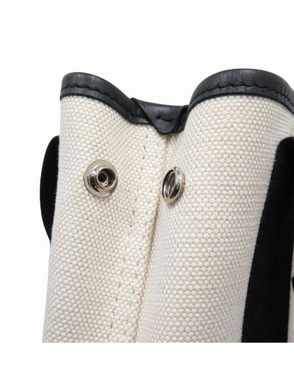 ★SOLD★ Balenciaga Cabas XS 2-Way Shoulder Hand Bag Canvas Leather Logo Natural - Picture 4 of 9